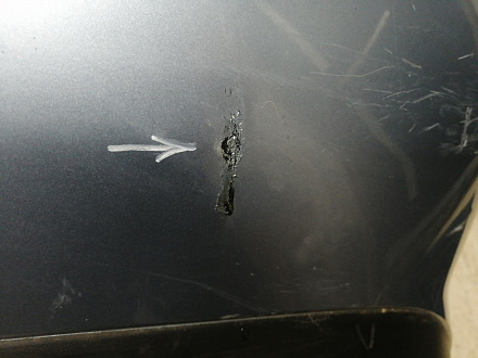 AA045939; Бампер задний; без паркт. (GS1M-50221) для Mazda 6 GH/БУ; Оригинал; Р1, Мелкий дефект; 