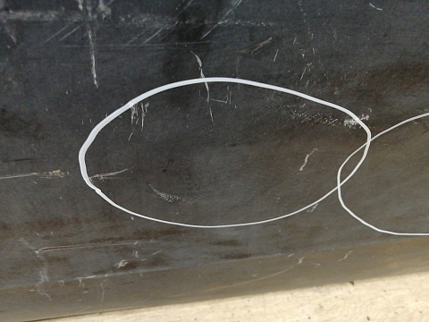 Фотография детали AA043436; Дверь передняя левая (3AA831311) для Volkswagen Passat/БУ; Оригинал; Р2, Удовлетворительное; . Фото номер 7