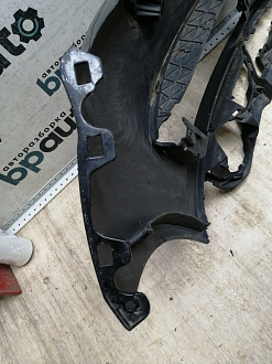 AA045530; Бампер передний; под паркт.; под омыват. (4L0 807 437 H) для Audi Q7 I рест. (2010-2015)/БУ; Оригинал; Р1, Мелкий дефект; 