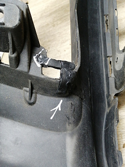 AA045534; Бампер передний; под паркт.; под омыват. (4L0 807 437 H) для Audi Q7 I рест. (2010-2015)/БУ; Оригинал; Р1, Мелкий дефект; 