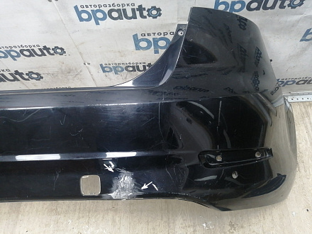 BA000237; Бампер задний; под паркт. (BS71-F17906-A) для Ford Mondeo Sedan IV рест. (2010- 2014)/БУ; Оригинал; Р1, Мелкий дефект; 