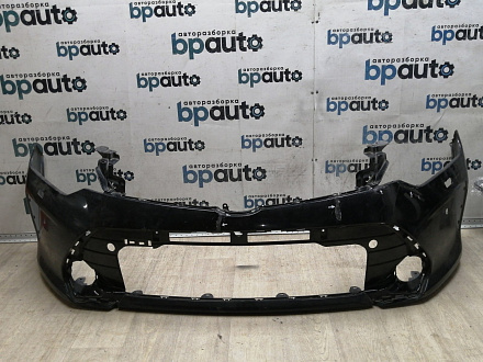 BA000120; Бампер передний; под паркт.; под омыват. (52119-06C40) для Toyota Camry/БУ; Оригинал; Р1, Мелкий дефект; 