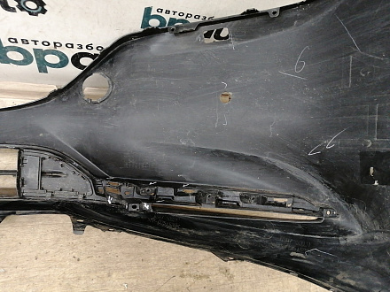 AA038414; Бампер передний; под паркт.; под омыват. (GSH7-50031) для Mazda 6 III (GJ) рест. 2 (2018-2024)/БУ; Оригинал; Р1, Мелкий дефект; 