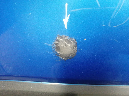 AA045774; Бампер передний; без паркт.; под омыват. (KD45-50031) для Mazda CX-5/БУ; Оригинал; Р1, Мелкий дефект; 