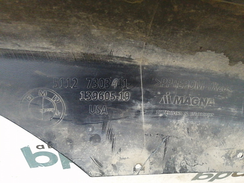 Фотография детали AA022884; Юбка заднего бампера (51127303441) для BMW Х5 III (F15) (2013-2018)/БУ; Оригинал; Р1, Мелкий дефект; . Фото номер 11