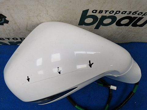 Фотография детали AA031867; Зеркало правое, 20 контактов, 2 фишки; под камер. (87910-48571) для Lexus RX 450h/БУ; Оригинал; Р1, Мелкий дефект; . Фото номер 6