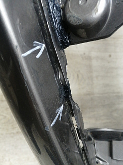 BA000248; Бампер передний; под паркт.; под омыват. (5M0807221N) для Volkswagen Golf Plus II (2009-2014)/БУ; Оригинал; Р2, Удовлетворительное; 