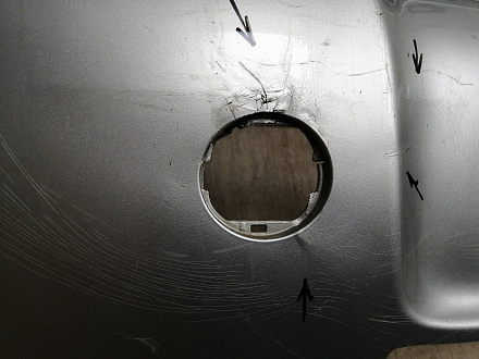 AA045703; Бампер передний; без паркт.; без омыват. (52119-02680) для Toyota Auris I (2007- 2010)/БУ; Оригинал; Р2, Удовлетворительное; 