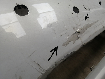 AA045851; Бампер передний; под паркт.; под омыват. (62022-3JA0H) для Infiniti/БУ; Оригинал; Р1, Мелкий дефект; 