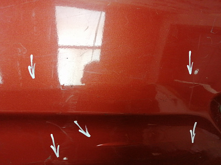 AA045694; Бампер задний; под паркт. (86611-4L000) для Hyundai/БУ; Оригинал; Р1, Мелкий дефект; 