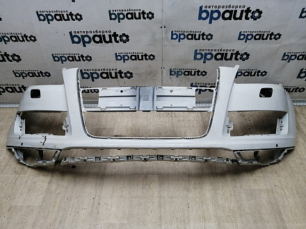 AA045516; Бампер передний; под паркт.; под омыват. (4L0 807 437 H) для Audi Q7 I рест. (2010-2015)/БУ; Оригинал; Р2, Удовлетворительное; 