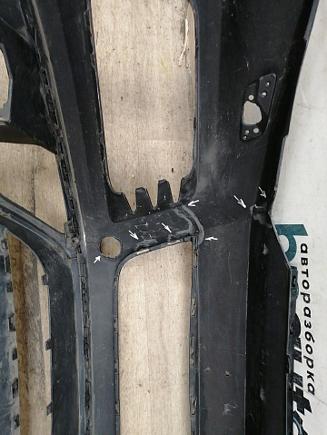 Фотография детали AA038489; Бампер передний; без паркт.; под омыват. (7P6807221B) для Volkswagen Touareg II (2010-2014)/БУ; Оригинал; Р1, Мелкий дефект; . Фото номер 17