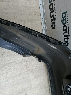 AA046120; Бампер задний; без паркт. (86611-4Y000) для Kia Rio III Sedan (2011- 2015)/БУ; Оригинал; Р1, Мелкий дефект; 