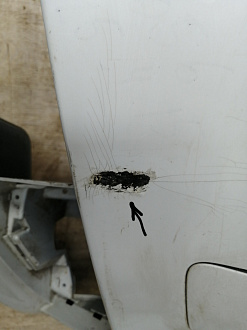 AA045589; Бампер передний; без паркт.; под омыват. (8K0 807 437 AC) для Audi A4 B8/БУ; Оригинал; Р2, Удовлетворительное; 