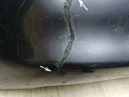 AA045814; Бампер задний; без паркт. (52159-02400) для Toyota Auris I (2007- 2010)/БУ; Оригинал; Р1, Мелкий дефект; 