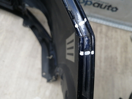 AA045947; Бампер передний; под паркт.; под омыват. (52119-0E220) для Toyota Highlander III (2014 — 2016)/БУ; Оригинал; Р1, Мелкий дефект; 