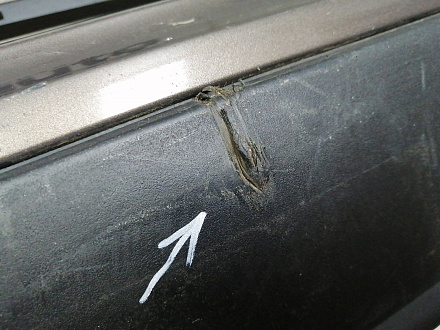 AA046484; Бампер передний; под паркт. (51117210763) для BMW Х5 II (E70) рест. (2010-2013)/БУ; Оригинал; Р1, Мелкий дефект; 