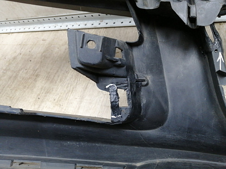 AA045531; Бампер передний; под паркт.; под омыват. (4L0 807 437 H) для Audi Q7 I рест. (2010-2015)/БУ; Оригинал; Р1, Мелкий дефект; 