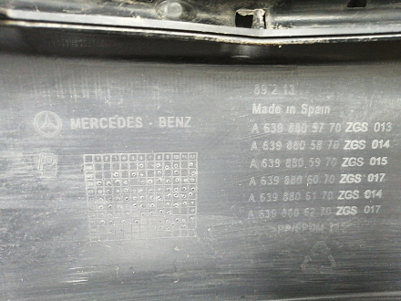 AA044554; Бампер передний; под паркт.; под омыват. (A6398805770) для Mercedes-Benz Viano I (W639) (2010-2014)/БУ; Оригинал; Р2, Удовлетворительное; 