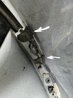 AA045918; Бампер передний; без паркт.; без омыват. (2803127XKQ11A) для Haval F7 I рест. (2022-н.в.)/БУ; Оригинал; Р1, Мелкий дефект; 