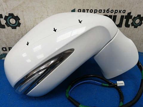 Фотография детали AA031867; Зеркало правое, 20 контактов, 2 фишки; под камер. (87910-48571) для Lexus RX 450h/БУ; Оригинал; Р1, Мелкий дефект; . Фото номер 4