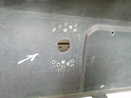 BA000223; Бампер передний; под паркт.; под омыват. (5G0807221) для Volkswagen Golf/БУ; Оригинал; Р1, Мелкий дефект; 