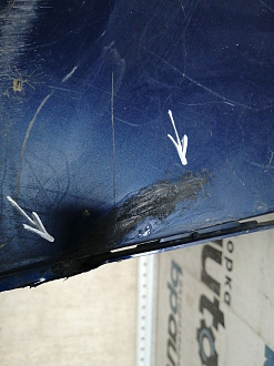 BA000160; Бампер передний, S-line; под паркт.; под омыват. (8T0 807 437 AM) для Audi A5/БУ; Оригинал; Р1, Мелкий дефект; 