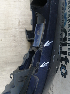 BA000245; Бампер передний; без паркт.; под омыват. (5M0807221N) для Volkswagen Golf Plus II (2009-2014)/БУ; Оригинал; Р2, Удовлетворительное; 