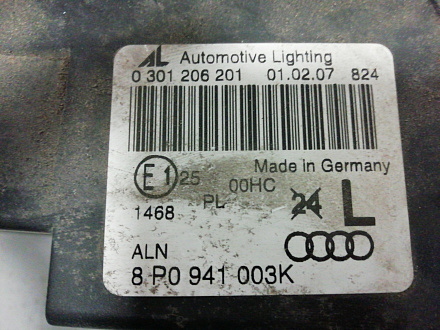 Фара галоген левая Ауди A3 II 8P рест. 1 Sportback 5D 2004-2008, б/у, фото 3