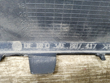 AA024850; Бампер задний, без молдинга; под паркт. (3AE807417) для Volkswagen Passat B7 Sedan (2011- 2014)/БУ; Оригинал; Р1, Мелкий дефект; 