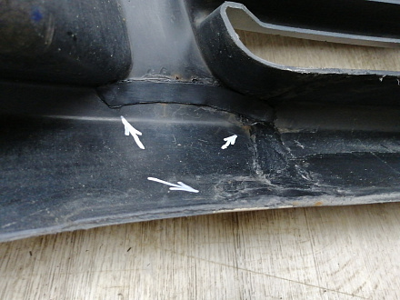 BA000100; Бампер передний; без паркт.; без омыват. (96545491) для Chevrolet Lacetti HB (2004-2013)/БУ; Оригинал; Р1, Мелкий дефект; 