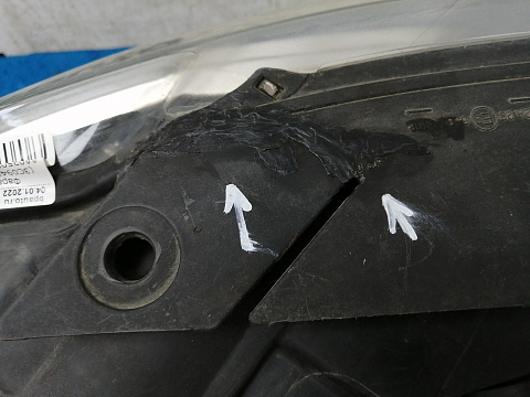 Фотография детали AA025023; Фара галоген левая (3C0941005S) для Volkswagen Passat/БУ; Оригинал; Р1, Мелкий дефект; . Фото номер 5