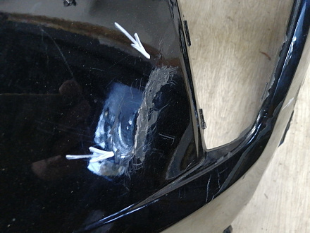 AA044884; Бампер передний; без паркт.; под омыват. (52119-0R280) для Toyota Rav4 50 (2019 -2025)/БУ; Оригинал; Р1, Мелкий дефект; 