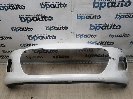 AA046046; Бампер передний; без паркт.; под омыват. (9674576177) для Peugeot 308 I рест. (2011-2015)/БУ; Оригинал; Р2, Удовлетворительное; 