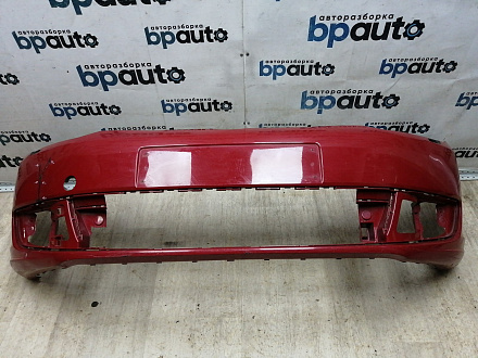 AA045701; Бампер передний; без паркт.; под омыват. (1T0 807 221 M) для Volkswagen Touran II (2010-2015)/БУ; Оригинал; Р2, Удовлетворительное; 