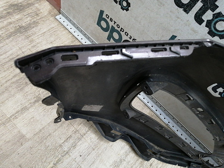 AA044980; Бампер передний; без паркт.; под омыват. (86511-2W000) для Hyundai Santa Fe III (2012 - 2015)/БУ; Оригинал; Р1, Мелкий дефект; 