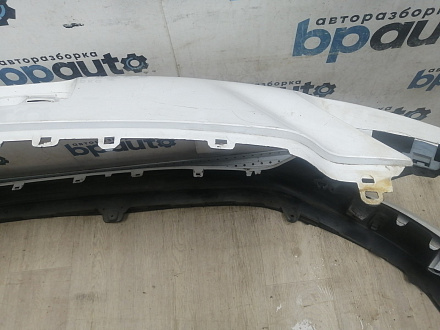 AA046046; Бампер передний; без паркт.; под омыват. (9674576177) для Peugeot 308 I рест. (2011-2015)/БУ; Оригинал; Р2, Удовлетворительное; 