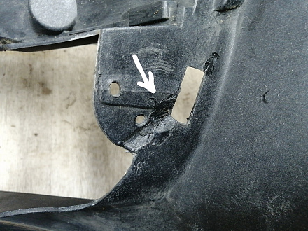AA044567; Бампер передний; без паркт.; под омыват. (1K0807221D) для Volkswagen Jetta V (2005- 2010)/БУ; Оригинал; Р1, Мелкий дефект; 