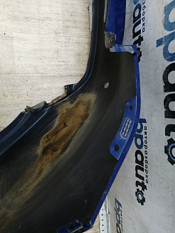 AA046113; Бампер задний; под паркт. (86611-4Y000) для Kia Rio III Sedan (2011- 2015)/БУ; Оригинал; Р1, Мелкий дефект; 