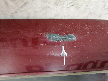 AA046214; Бампер задний; без паркт. (86611-10000) для Hyundai Matrix I рест. 2 (2008-2010)/БУ; Оригинал; Р2, Удовлетворительное; 