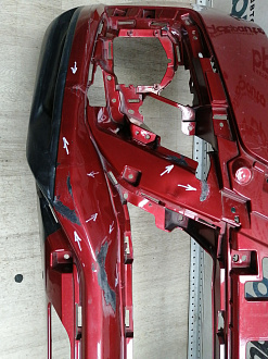 AA045833; Бампер передний; без паркт.; без омыват. (6400J025ZZ) для Mitsubishi ASX I рест.2 (2016- 2019)/БУ; Оригинал; Р1, Мелкий дефект; 