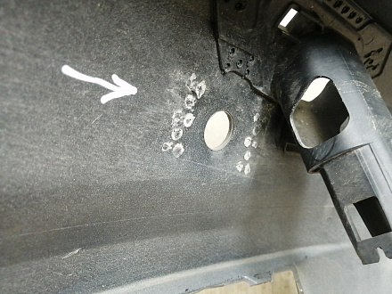 BA000225; Бампер передний; под паркт.; под омыват. (5G0807221) для Volkswagen Golf/БУ; Оригинал; Р1, Мелкий дефект; 