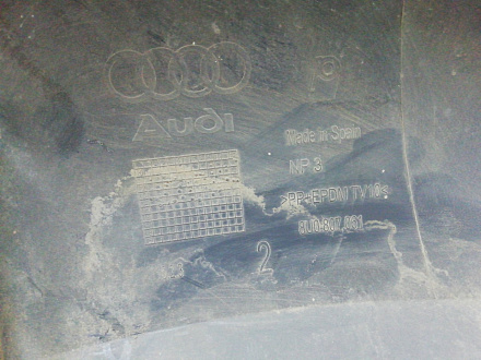 AA000869; Юбка переднего бампера (8U0 807 061) для Audi Q3 I (2011-2014)/БУ; Оригинал; Р1, Мелкий дефект; 