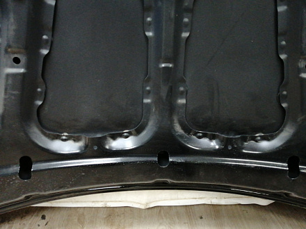 AA044285; Капот (66400-4Y000) для Kia Rio/Нов с деф; Неоригинал; Р1, Мелкий дефект; Черный (MZH)