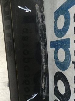 AA046092; Бампер задний, без молдинга; без паркт. (3AE807417) для Volkswagen Passat B7 Sedan (2011- 2014)/БУ; Оригинал; Р1, Мелкий дефект; 