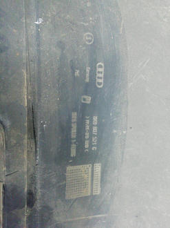 AA000728; Юбка заднего бампера; без паркт. (8K0 807 521 G) для Audi A4 IV (B8) рест. Sedan (2011-2015)/БУ; Оригинал; Р1, Мелкий дефект; 
