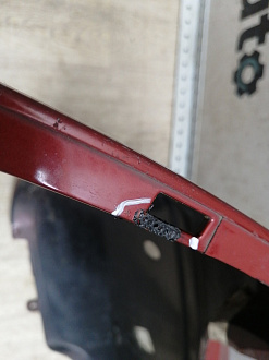 AA046072; Бампер задний, узкий молдинг; под паркт. (85022-BC640) для Nissan Micra III (K12) рест. (2007-2010)/БУ; Оригинал; Р1, Мелкий дефект; 