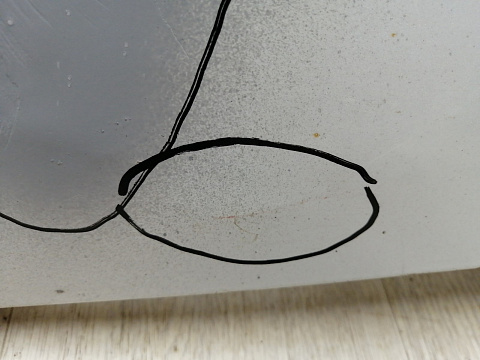 Фотография детали BA000302; Крыло левое, без повторителя, без расширителя (5220G975) для Mitsubishi Outlander/БУ; Оригинал; Р1, Мелкий дефект; . Фото номер 8