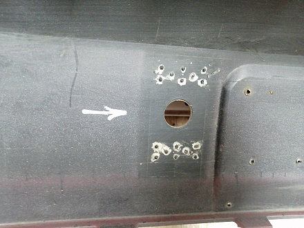 BA000222; Бампер передний; под паркт.; под омыват. (5G0807221) для Volkswagen Golf/БУ; Оригинал; Р2, Удовлетворительное; 