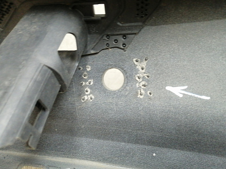 BA000225; Бампер передний; под паркт.; под омыват. (5G0807221) для Volkswagen Golf/БУ; Оригинал; Р1, Мелкий дефект; 